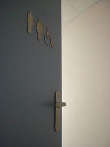pictograma para puerta acero inoxidable
