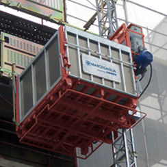 plataforma elevadora para obra / de exterior