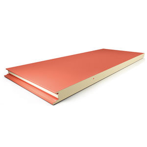 panel sándwich aislante para fachada / 2 caras de aluminio / cara de acero / alma de espuma de poliuretano