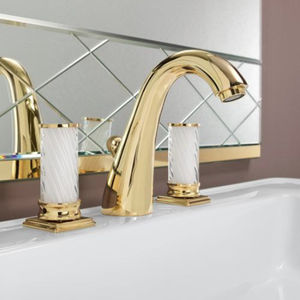 grifo bimando para lavabo