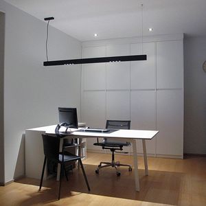 luminaria suspendida / LED / lineal / de aluminio