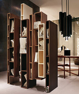 biblioteca modular / de diseño original / de madera