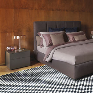 mesilla de noche contemporánea / de madera / rectangular / con cajón