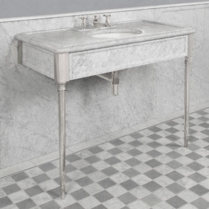 consola para lavabo de latón