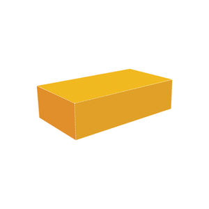 puf contemporáneo / de cuero / rectangular / tapizado