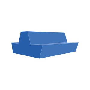 banqueta contemporánea / de espuma de alta densidad recubierta / para el sector servicios / con respaldo
