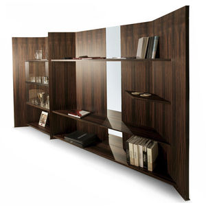 estantería modular / contemporánea / de roble / de nogal
