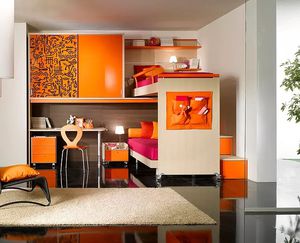 habitación para niños blanca