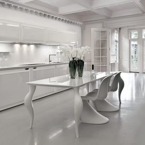tablero de mesa de vidrio lacado