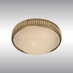 aplique clásico / de latón / de vidrio soplado / LED