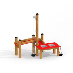 juego de arena y agua de alerce