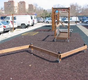 barra de equilibrio para parque infantil