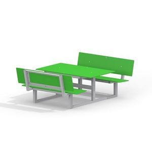 conjunto de mesa y banco de HPL