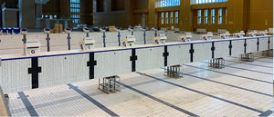 muro móvil para piscina transversal