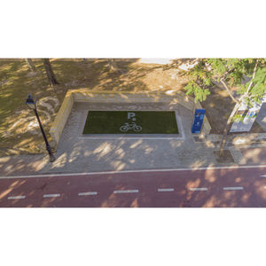 aparcamiento para bicicletas enterrado