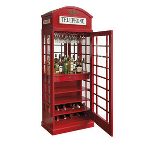 mueble bar rojo