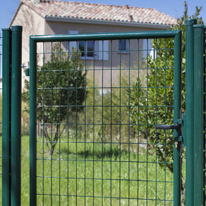 puerta para jardín de acero galvanizado
