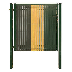 puerta para jardín de acero galvanizado