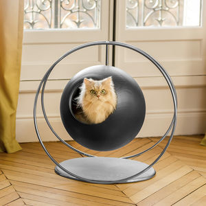 cama para gatos de acero cromado