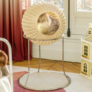 árbol para gatos de acero cromado