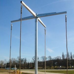 recorrido de obstáculos para instalación deportiva