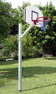 canasta de baloncesto con pie para uso exterior