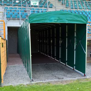 túnel telescópico para campo deportivo