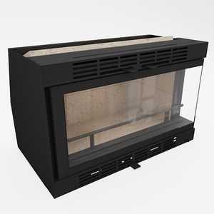chimenea insertable de doble cara