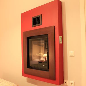chimenea insertable de leña