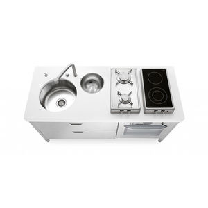 cocina de acero inoxidable