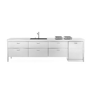 cocina de acero inoxidable