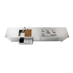 cocina de acero inoxidable