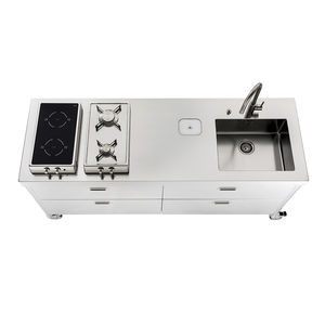 cocina de acero inoxidable