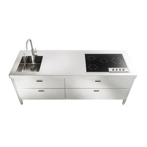 cocina de acero inoxidable