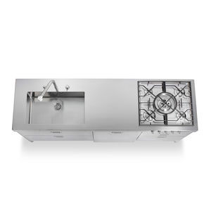 cocina de acero inoxidable