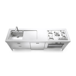 cocina de acero inoxidable