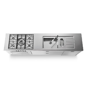 cocina de acero inoxidable