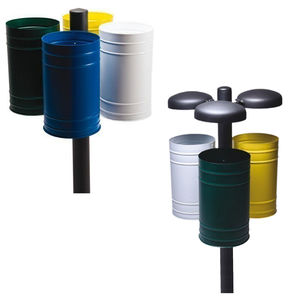 Papelera de hierro galvanizado