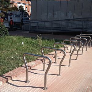 aparcabicis de suelo