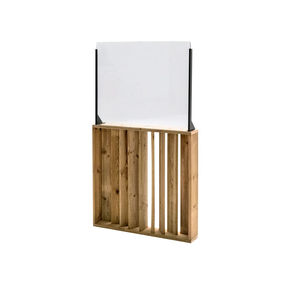 separador de espacios de madera