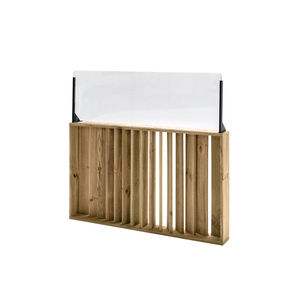 separador de espacios de madera