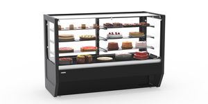 vitrina refrigerada de estantes