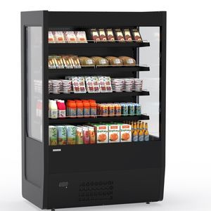 vitrina refrigerada de estantes