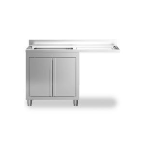 mueble para fregadero de acero inoxidable