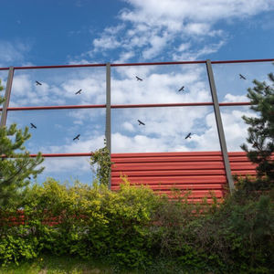 muro antirruido con paneles modulares