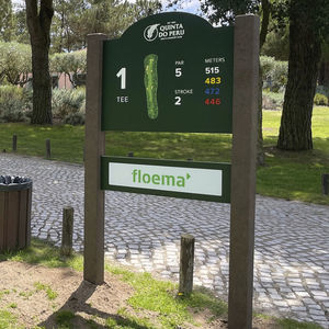 panel de señalización de aluminio