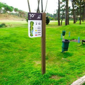 panel de señalización de plástico reciclado