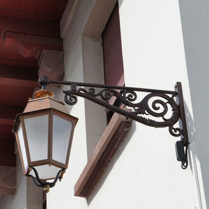 consola para poste de iluminación de aluminio fundido