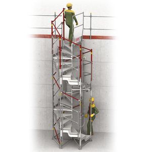 escalera de acceso helicoidal