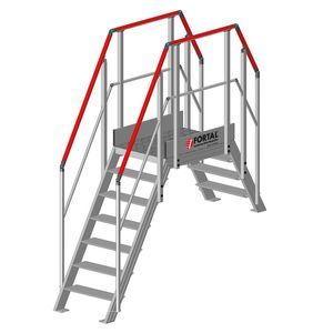 escalera de acceso recto